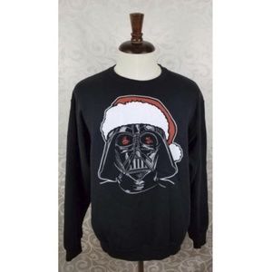 Jerzees Star Wars Christmas Sweatshirt Large Darth